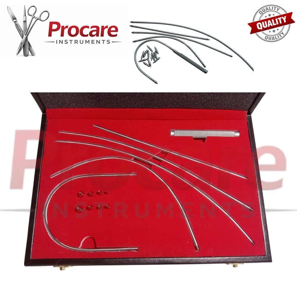 Vascular Set Fistula Tunneler Set of 11 PCs Orthopedic Surgical Instruments