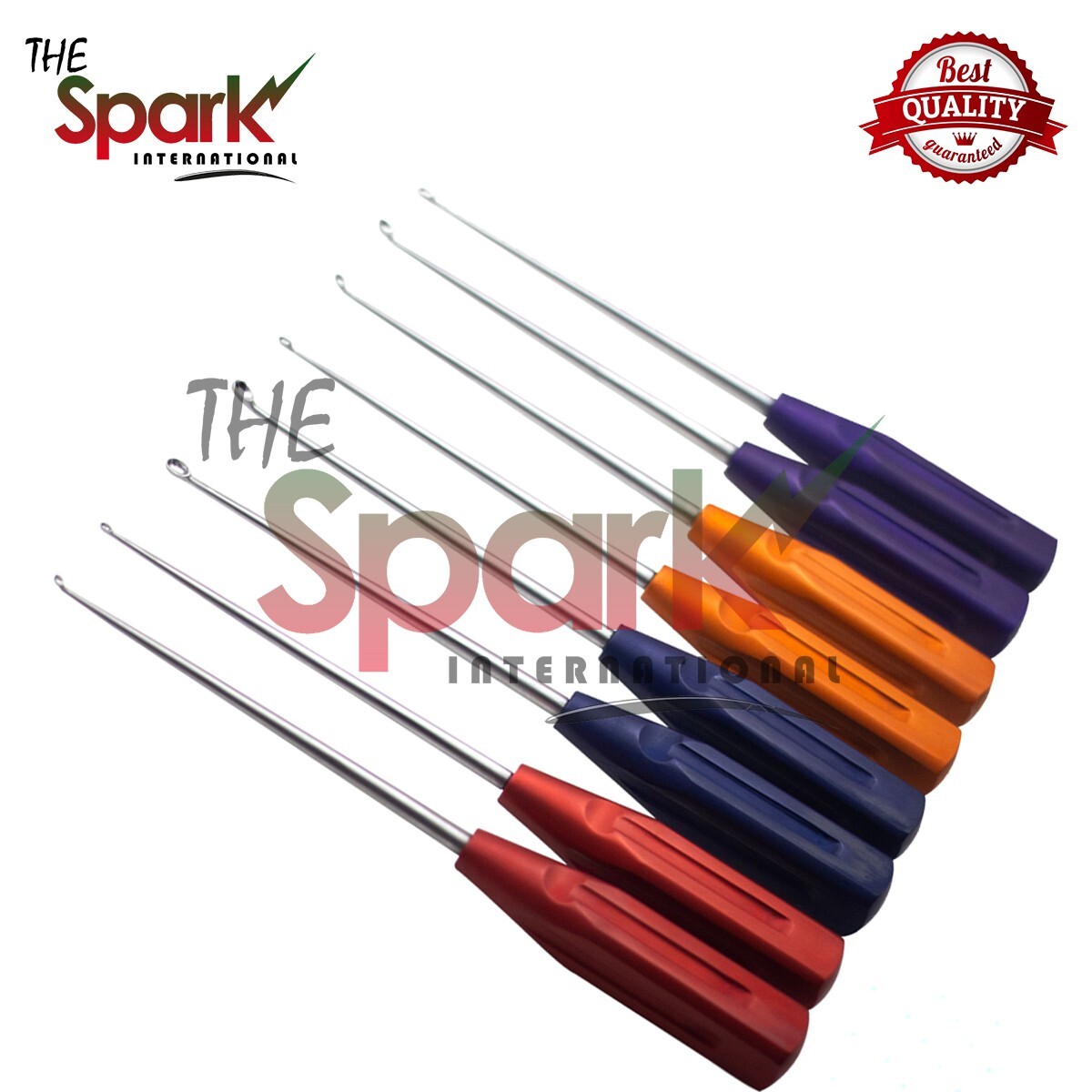 Volkmann Bone Curette Colorful Set 8 PCS Orthopedic Surgical Instrument