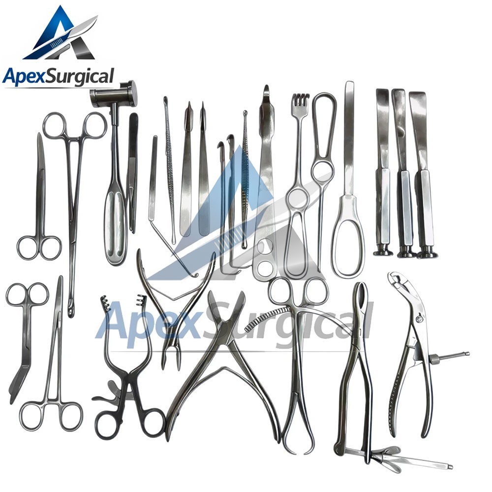 Basic Orthopedic Surgery Kit German Orthopedic Surgical instruments Set of 25 PC
