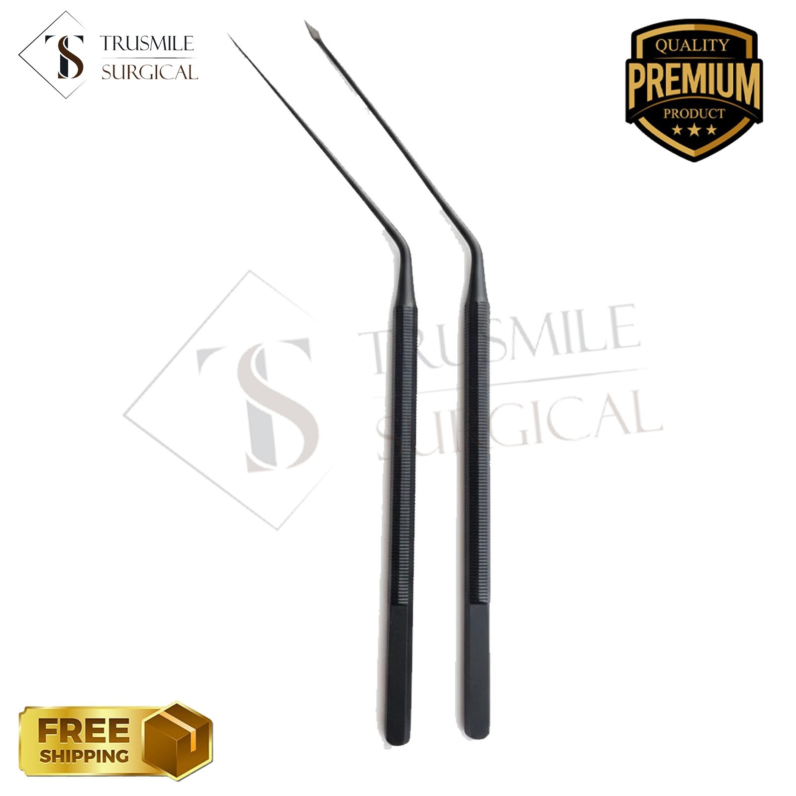 Wullstein Needle & MYRINGOTOMY Knife Angled Black Micro Shea Ear Operation ENT