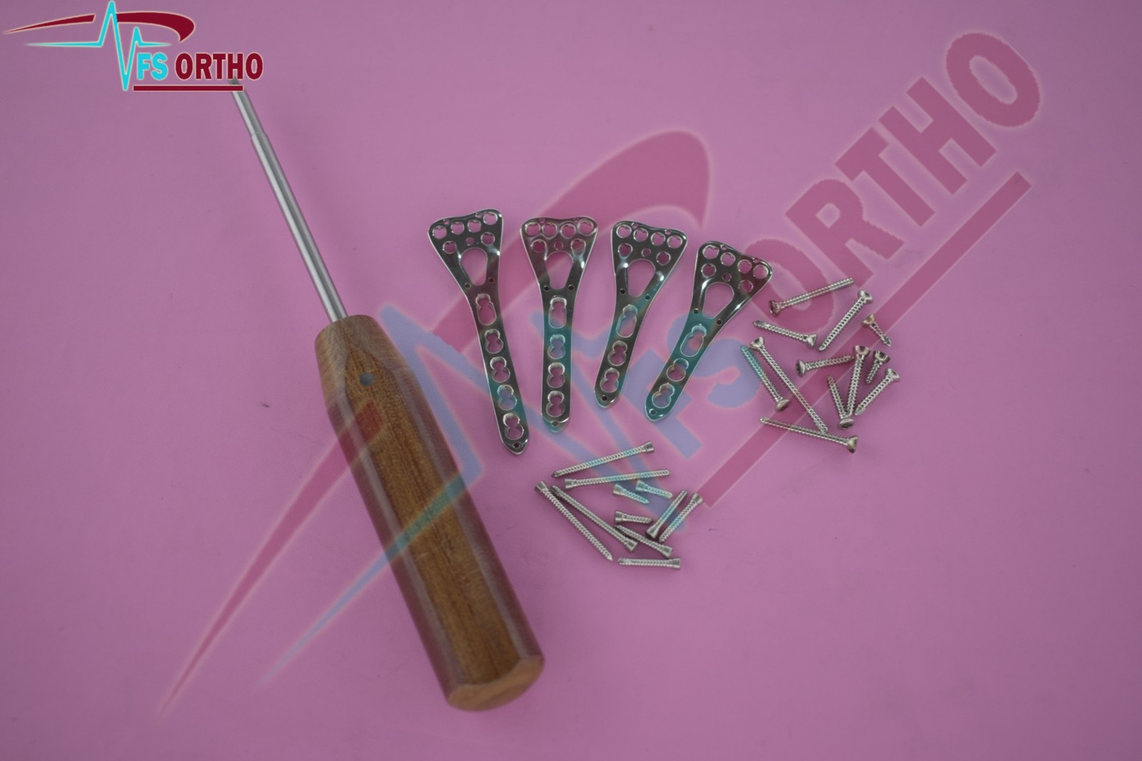 Locking Variable Angle Distäl Radius Volar plate 3-5 holes L &R & screw 62 pc SS