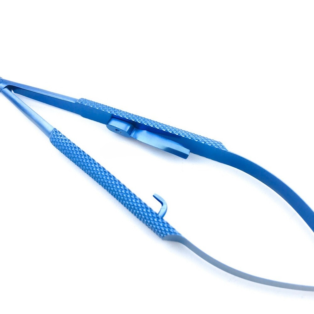 1pcs Titanium Barraquer Needle Holder With lock micro eye surgical instruments