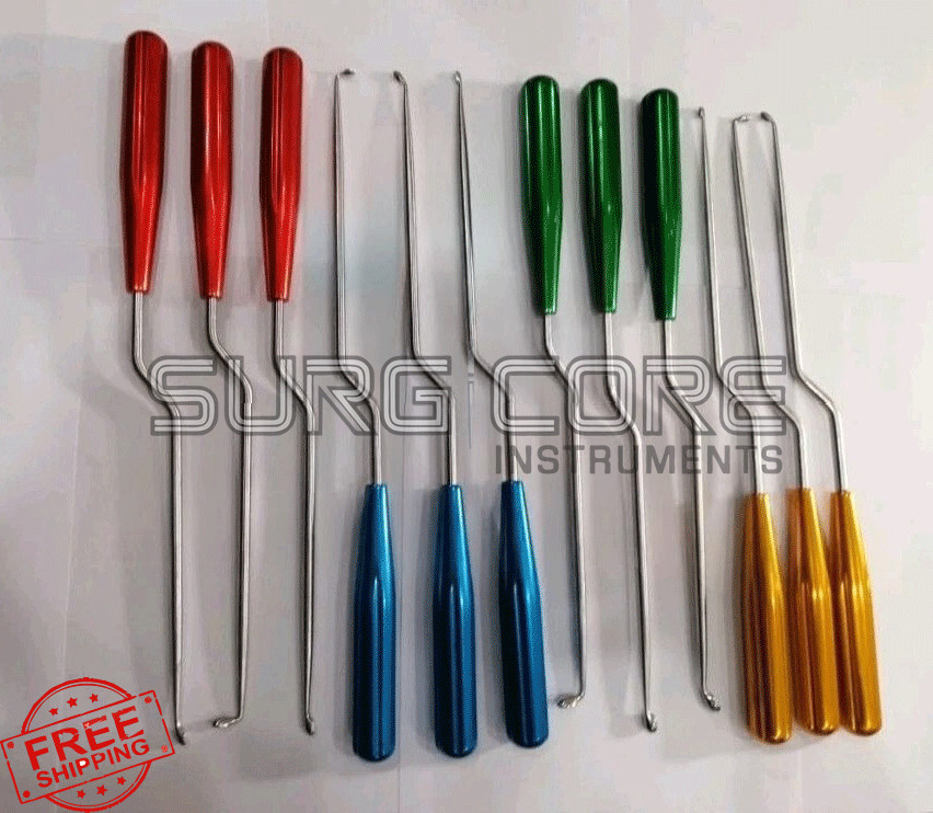 Basic MIS Lumbar Spine Surgery Curettes Set Of 12 Pcs Instruments Top Quality