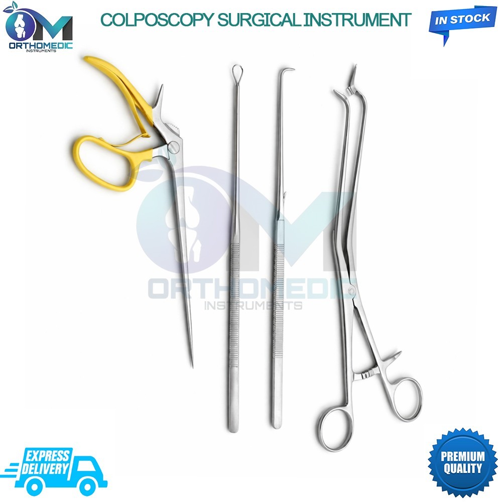 COLPOSCOPY SURGICAL INSTRUMENT SET OF 4 Pcs