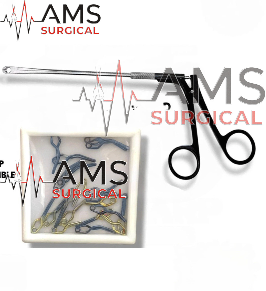 20-Aneurysm-Clips-&-1-Applicator-for-Neurosurgery-SURGICAL-INSTRUMENTS