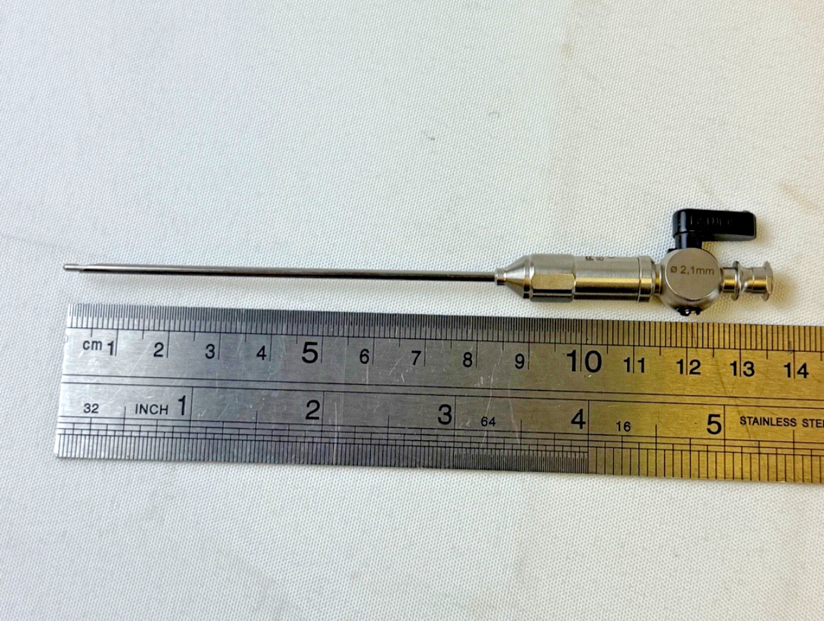 R. Wolf 8302.08 2.1mm x 80mm Veres Needle w/ Luer-Lock Adapter Laparoscopy