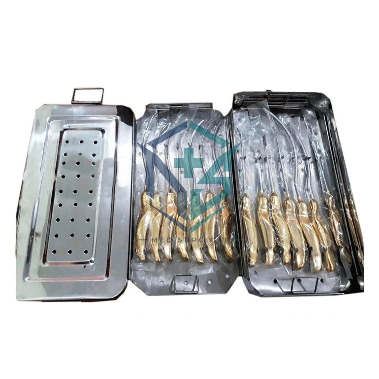 Endoscopic Forehead Lift Dissector Set Of 14 Pcs Reusable Instruments
