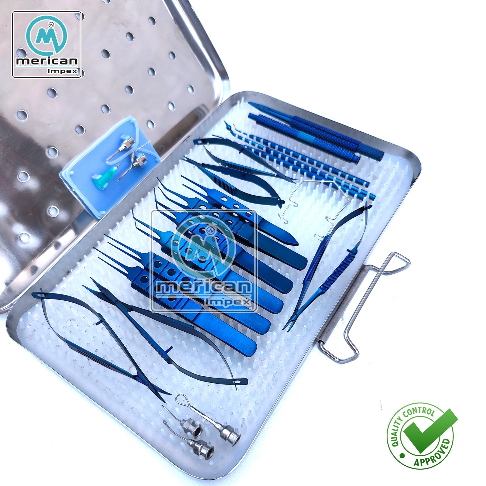 21Pcs Ophthalmic Micro Eye Cataract Surgery Suture Kit Surgical Instruments