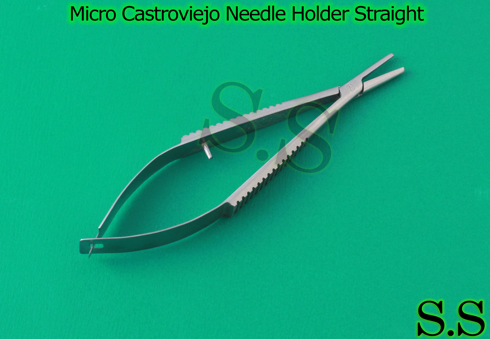 Micro Castroviejo Needle Holder 3.5″ Straight Without Lock Surgical Instruments