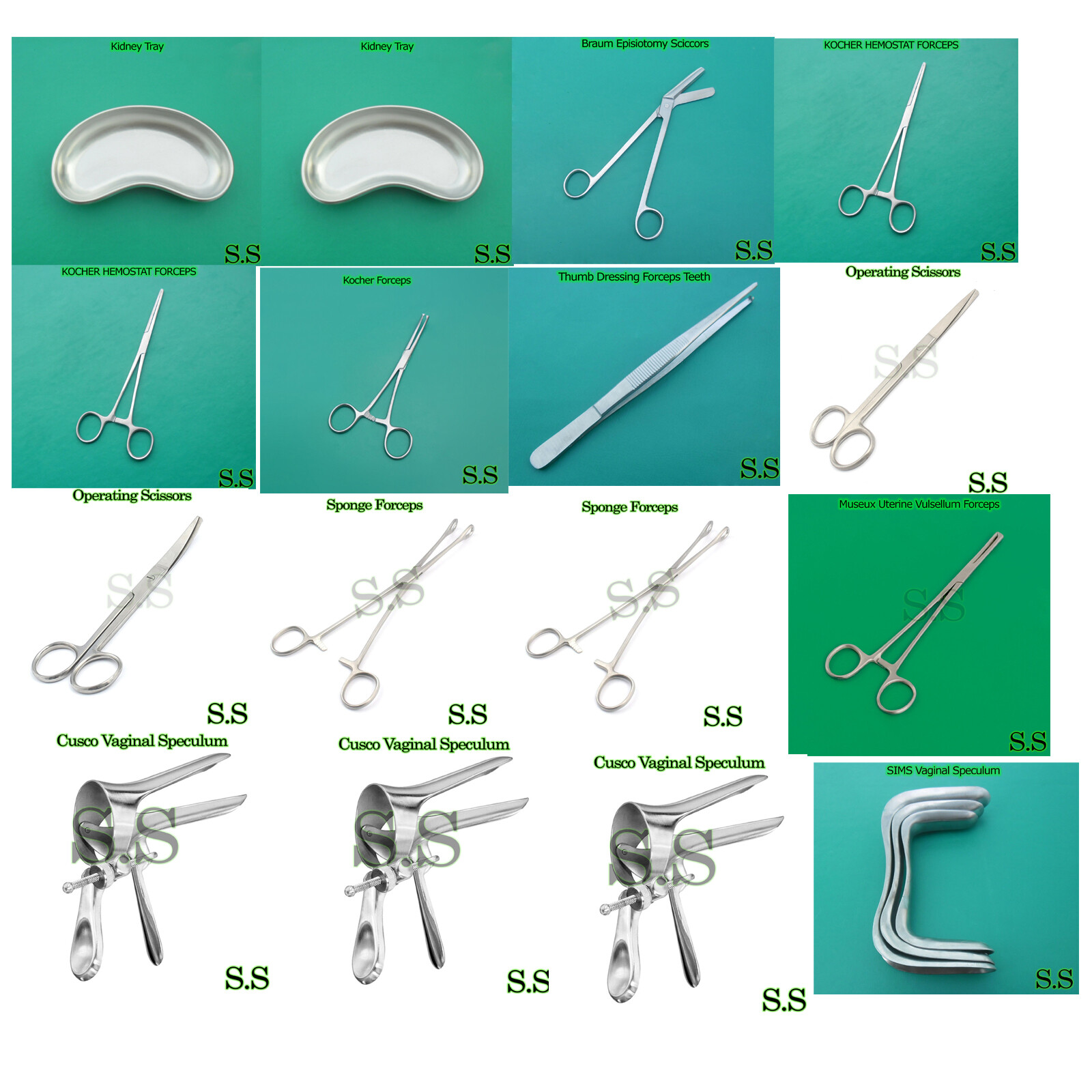 27 Set Of 22 Pieces Delivery GYN Surgical Instruments Best Quality