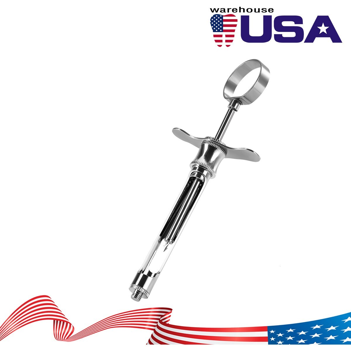 Dental Injection Syringe Sharp Head Instruments Tools Stainless Steel