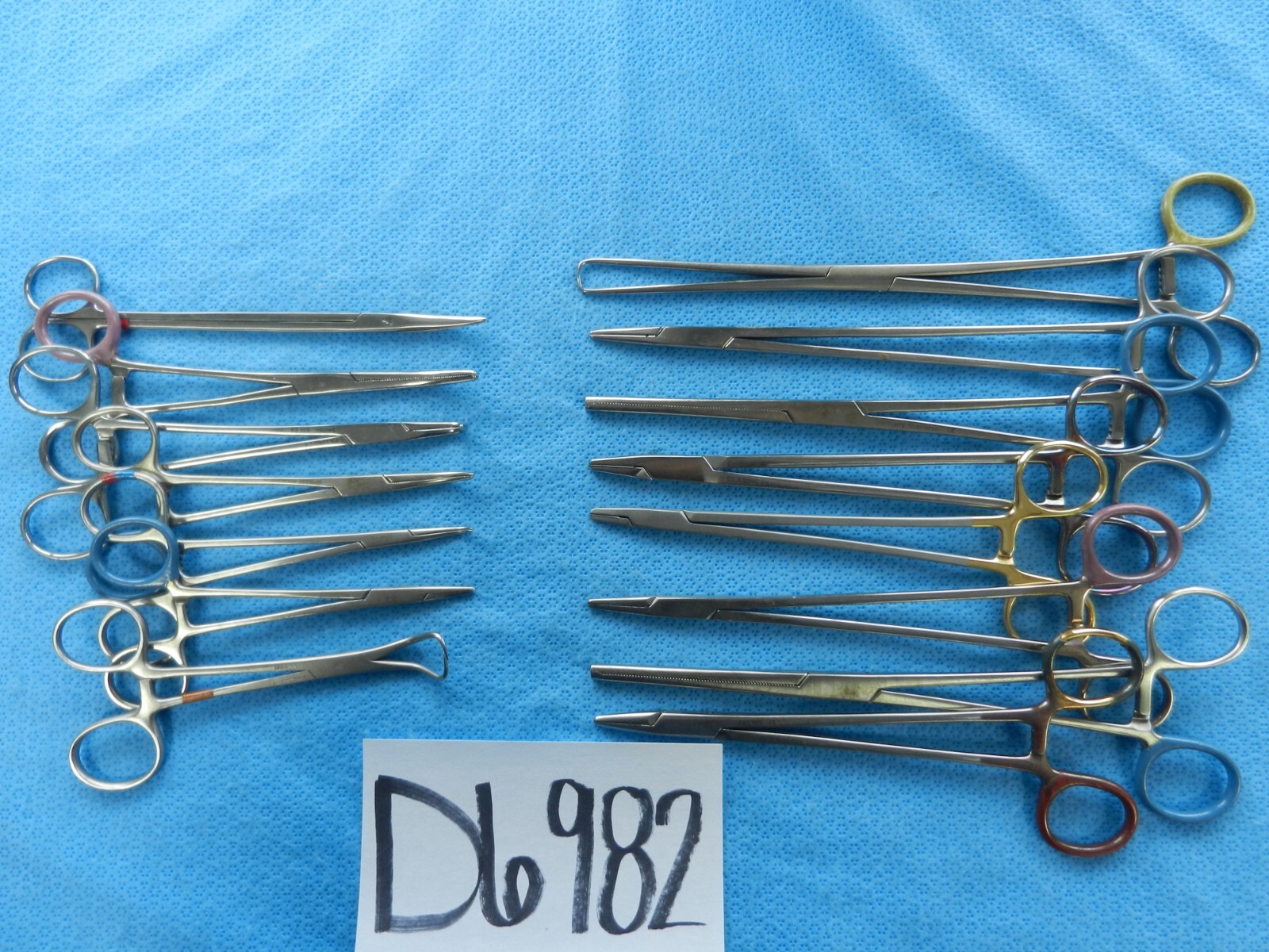 D6982 V. Mueller Codman Pilling Surgical Forceps Lot of 15 Approx. 13.5-25cm