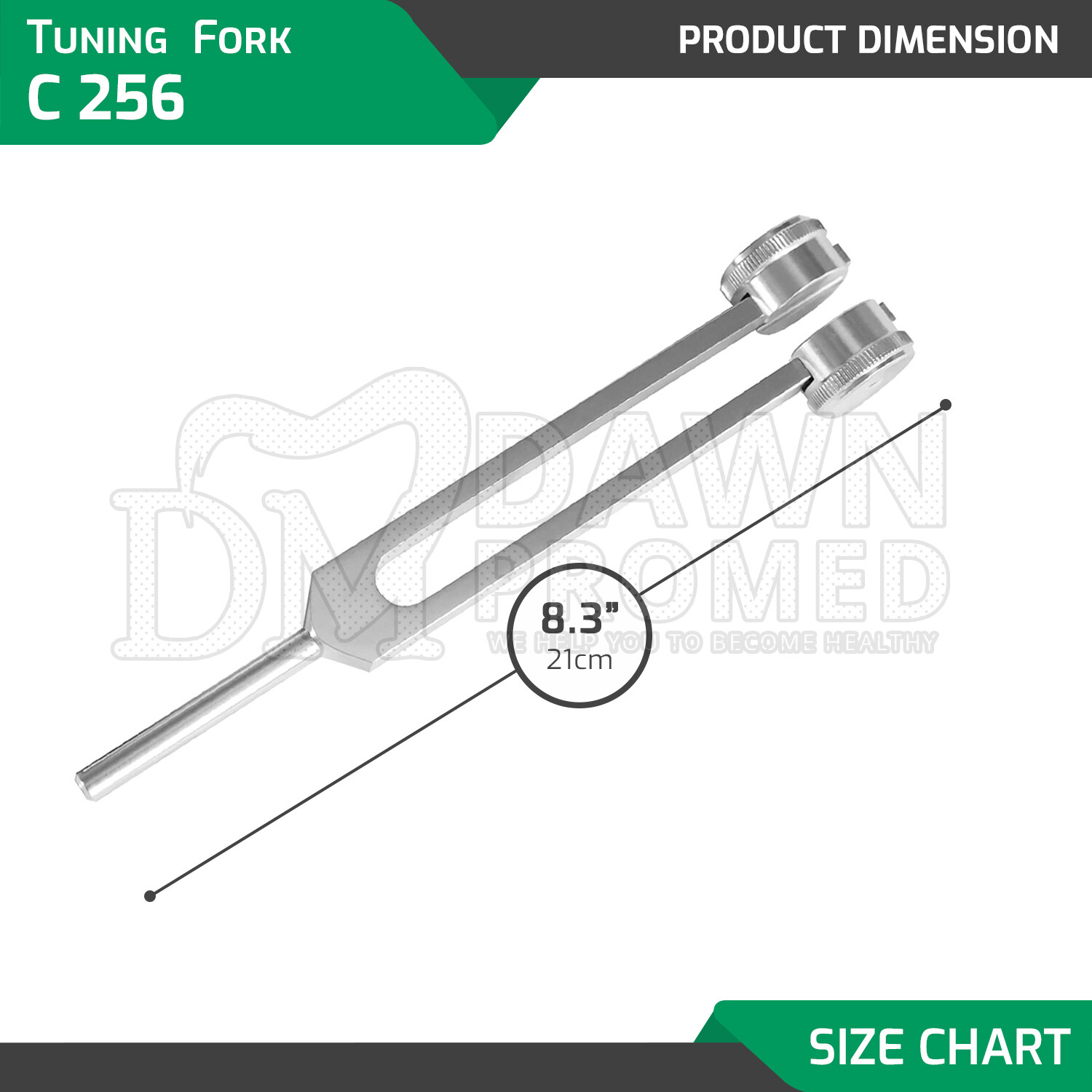 Tuning Fork Set of 3 Healing Therapy Medical Surgical Diagnostic Instruments