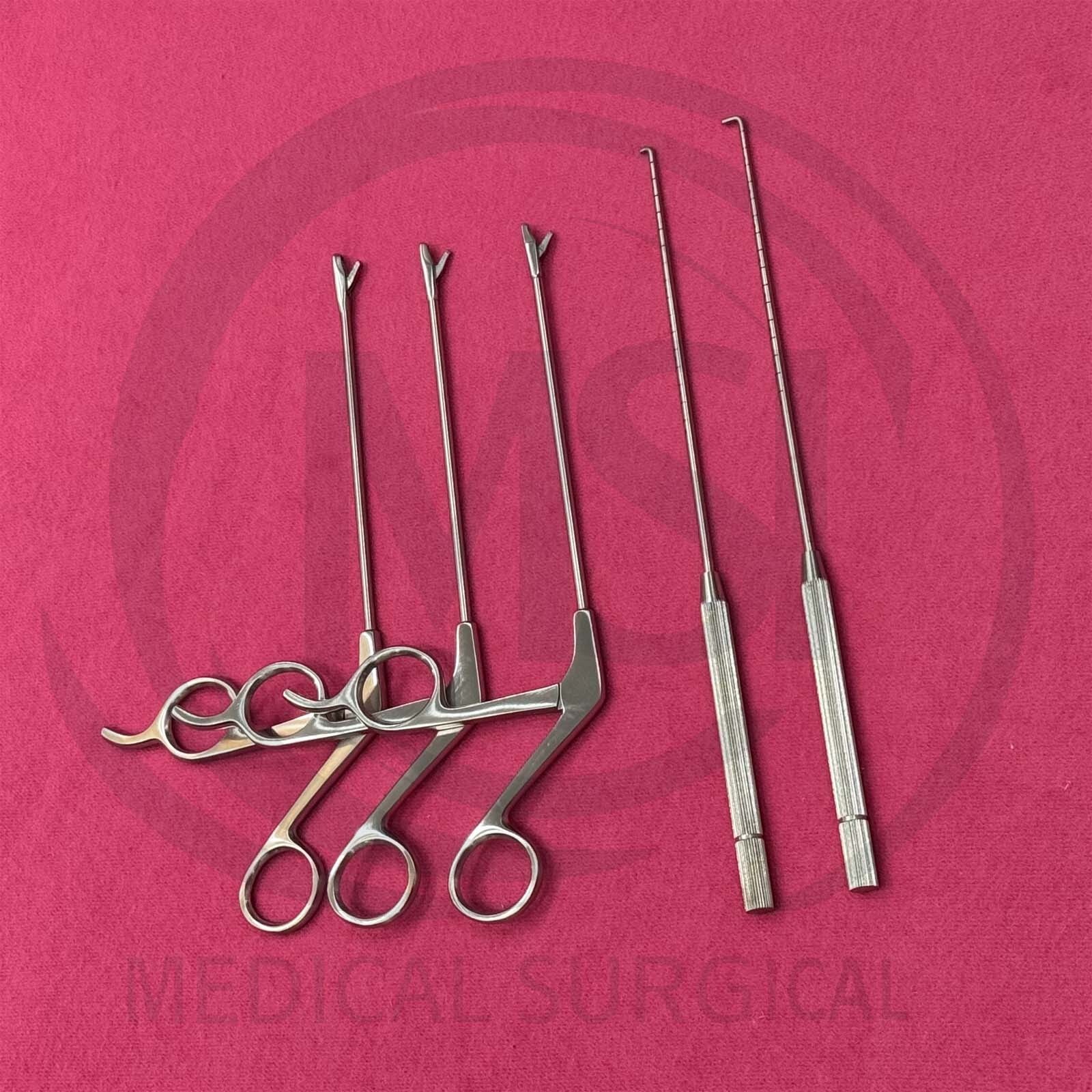 Arthroscopy Punch Forceps and Probe Set of 5 PCs Orthopedics Instruments German