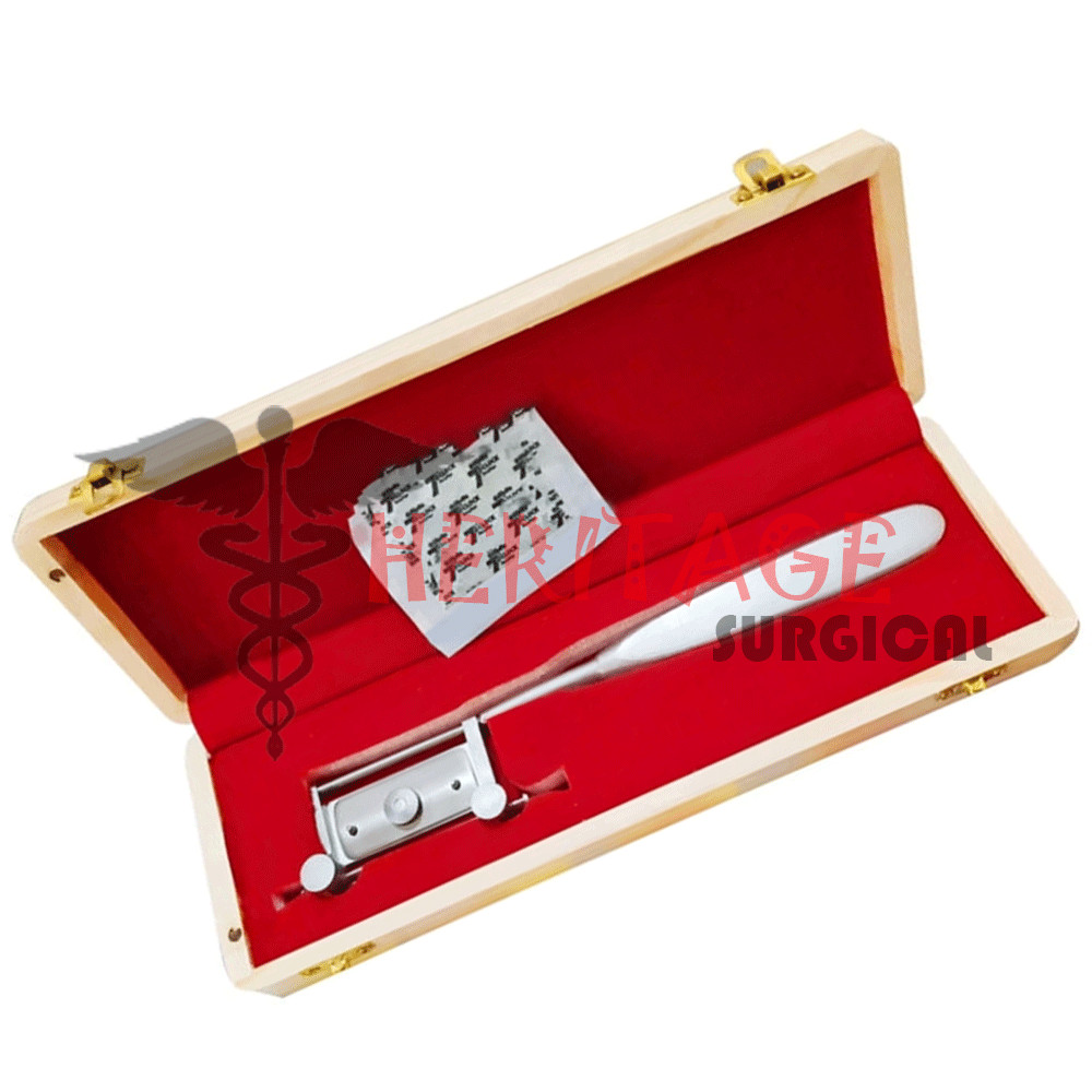 SILVERS SKIN GRAFT KNIFE HANDLE DERMATOME, WITH 1 PC BLADE AND BOX