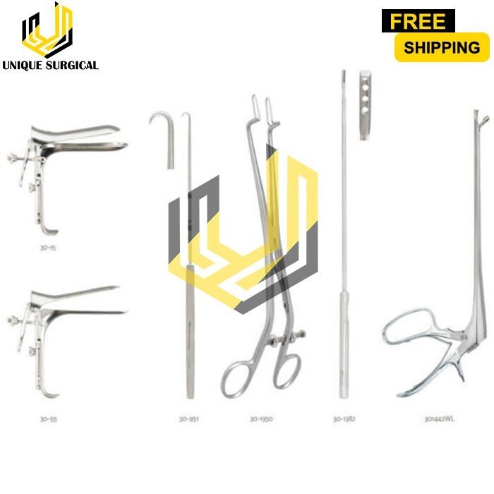 Delicate Colposcopy instruments set 6 PCS Stainless Ste