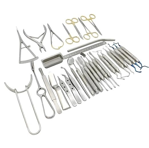 Periodontal Instruments Kit Dental Implant Surgical Orthodontic Tool Set UK,USA