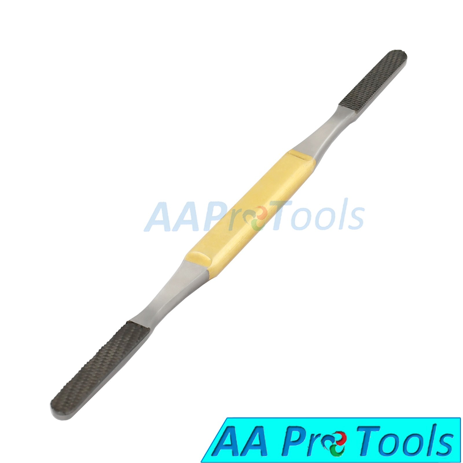 TC Fomon Bone Double Ended Nasal Rasp 21cm Gold Handle Orthopedic Instruments