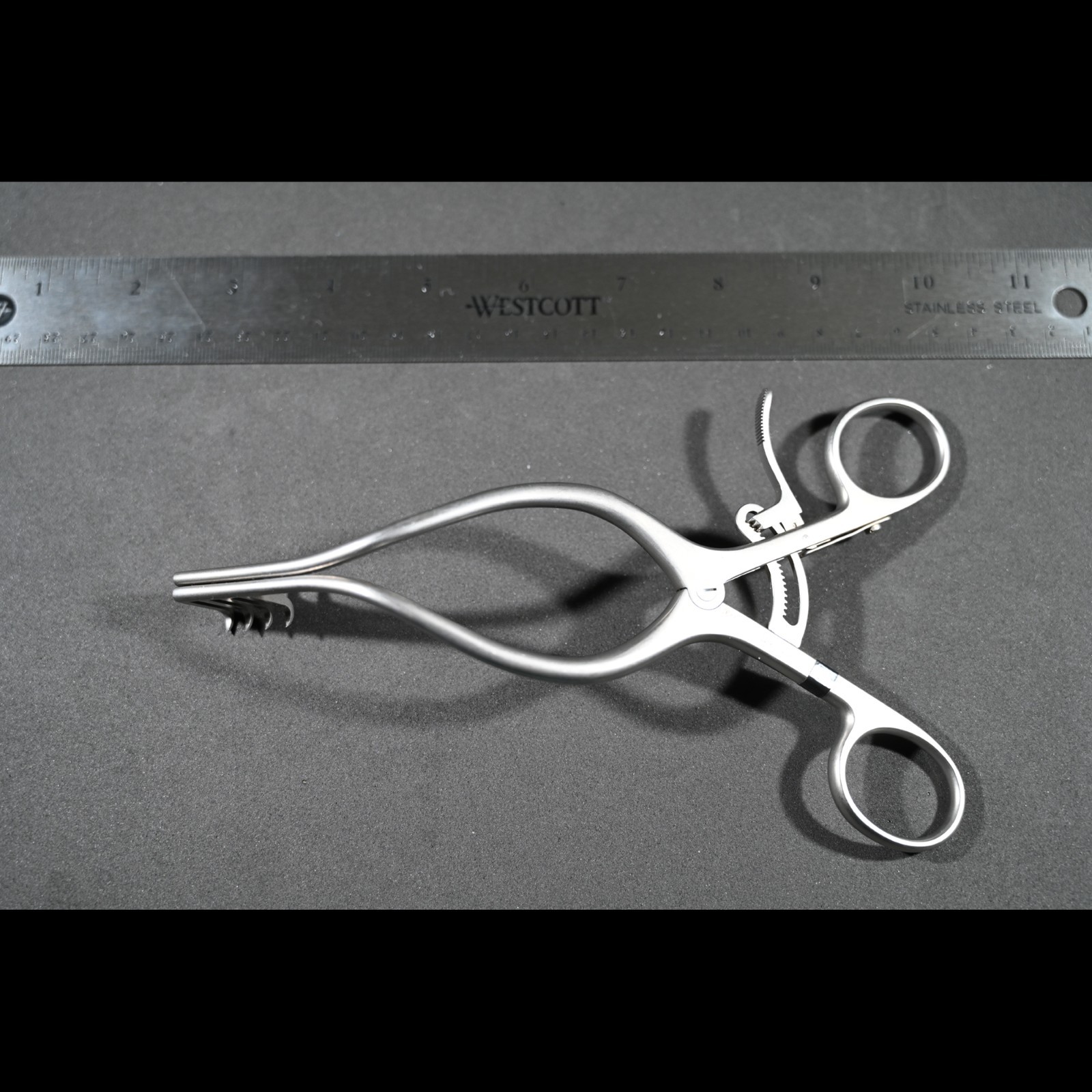 Aesculap BV250R Anderson-Adson Retractor 4×4 Sharp Prongs 7½ in Surgical