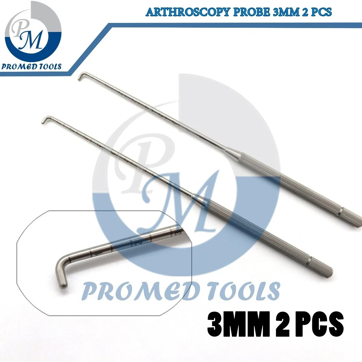 3mm Arthroscopy Probe Set 2 Pcs Orthopedic Surgical Arthroscopy Instrument
