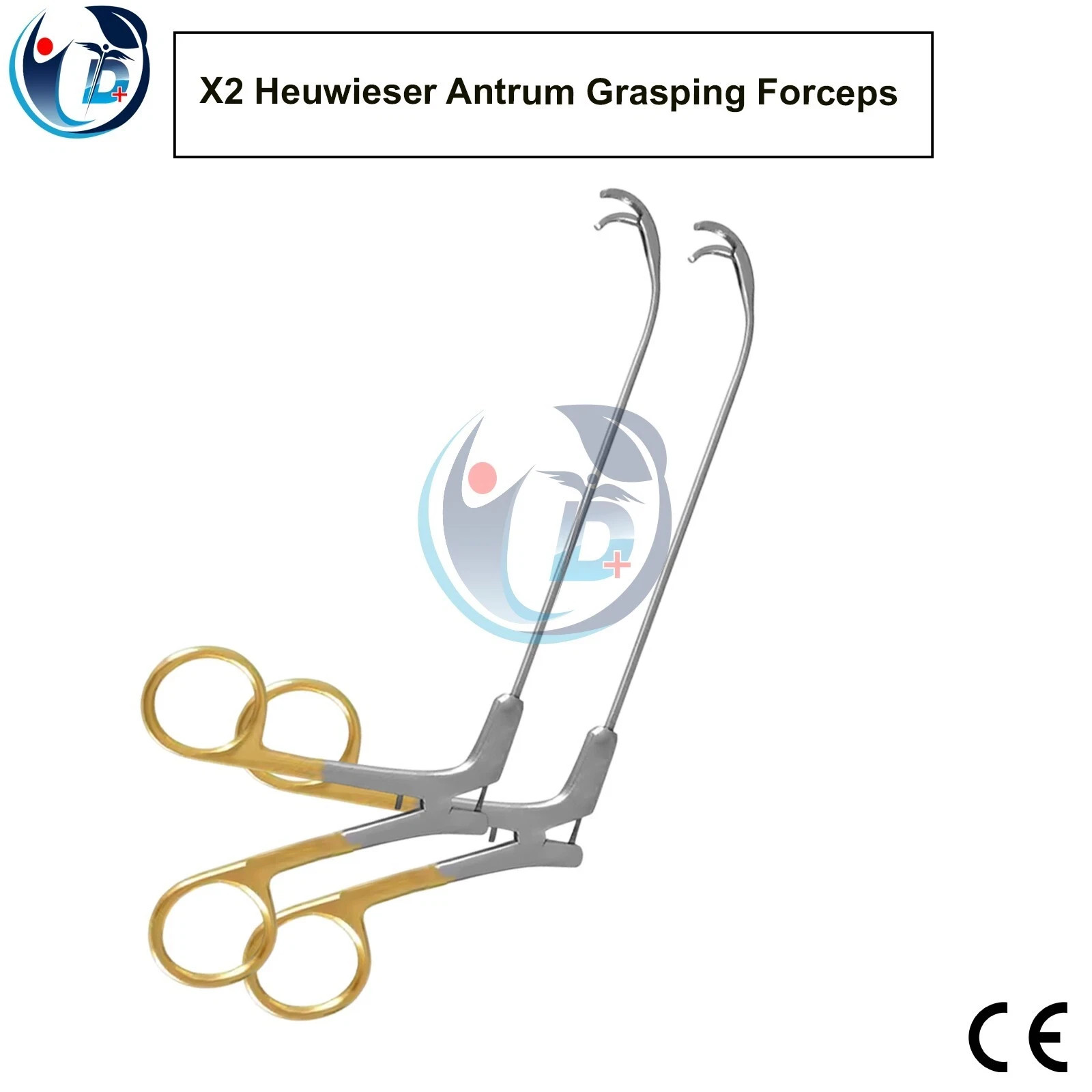 2x Heuwieser Antrum Grasping Forceps Used for Rhinology ENT Surgical Instruments