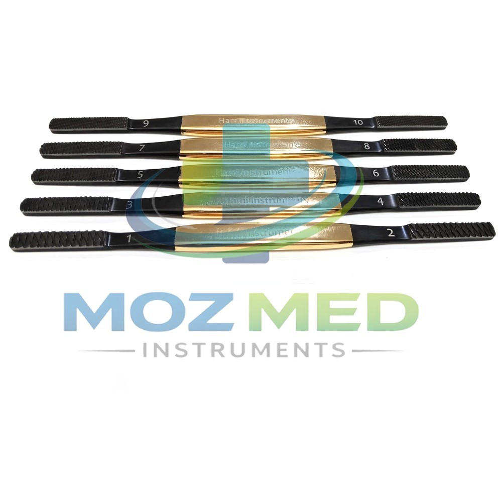Fomon Bone File Nasal Rasp T/C ENT Set of 5 RhinoPlasty & Surgical Instruments