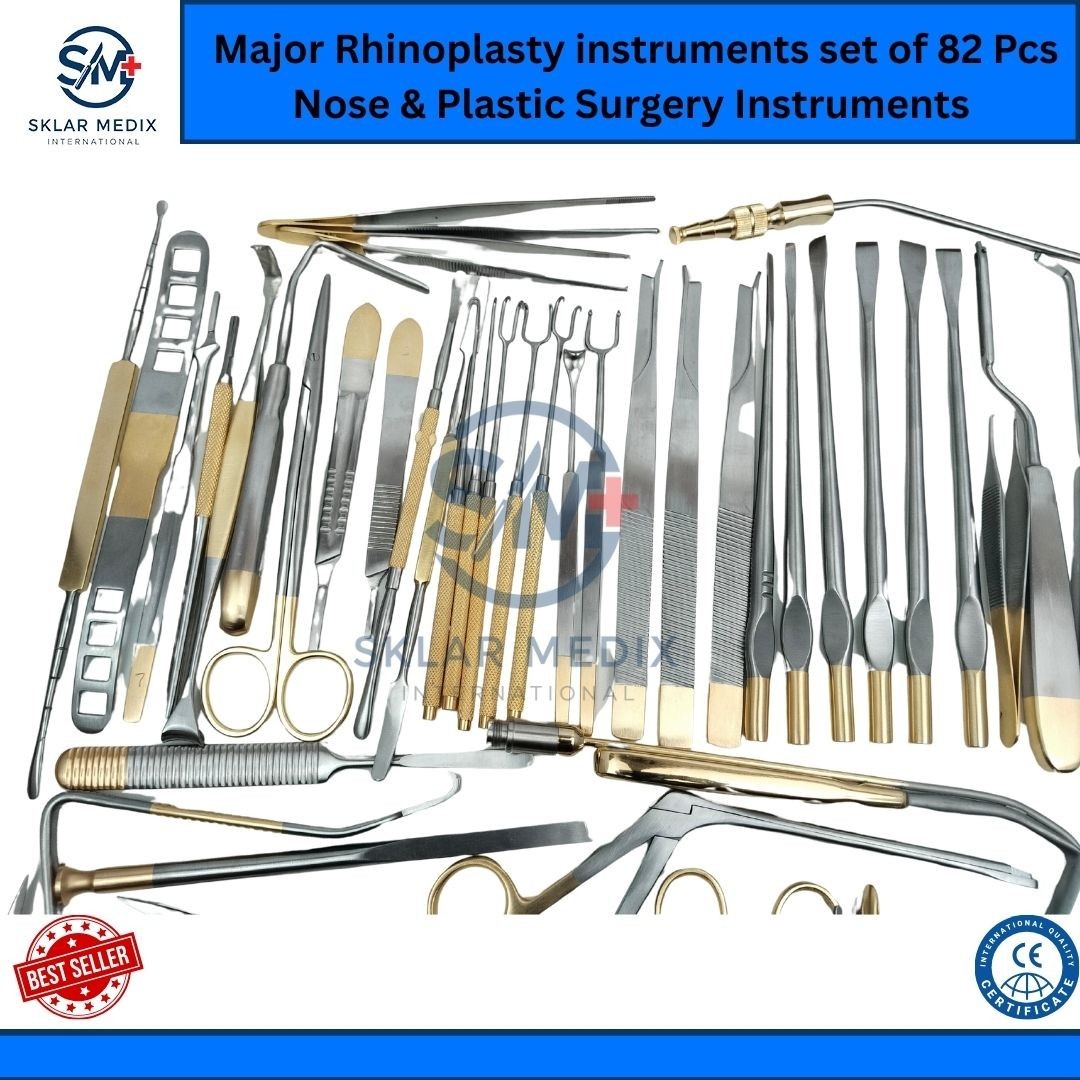 Major Rhinoplasty Instruments Set 82 Pcs Nose Plastic Surgery Surgical Tools Kit