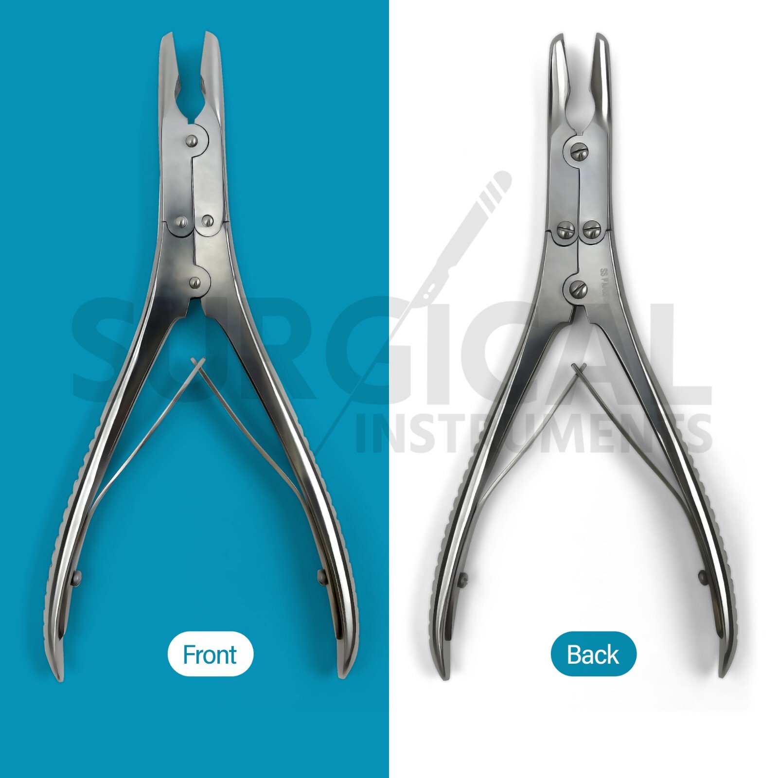 Ruskin Bone Rongeur 6″ Curved 3mm Bite Orthopedic Surgical Stainless German Gr