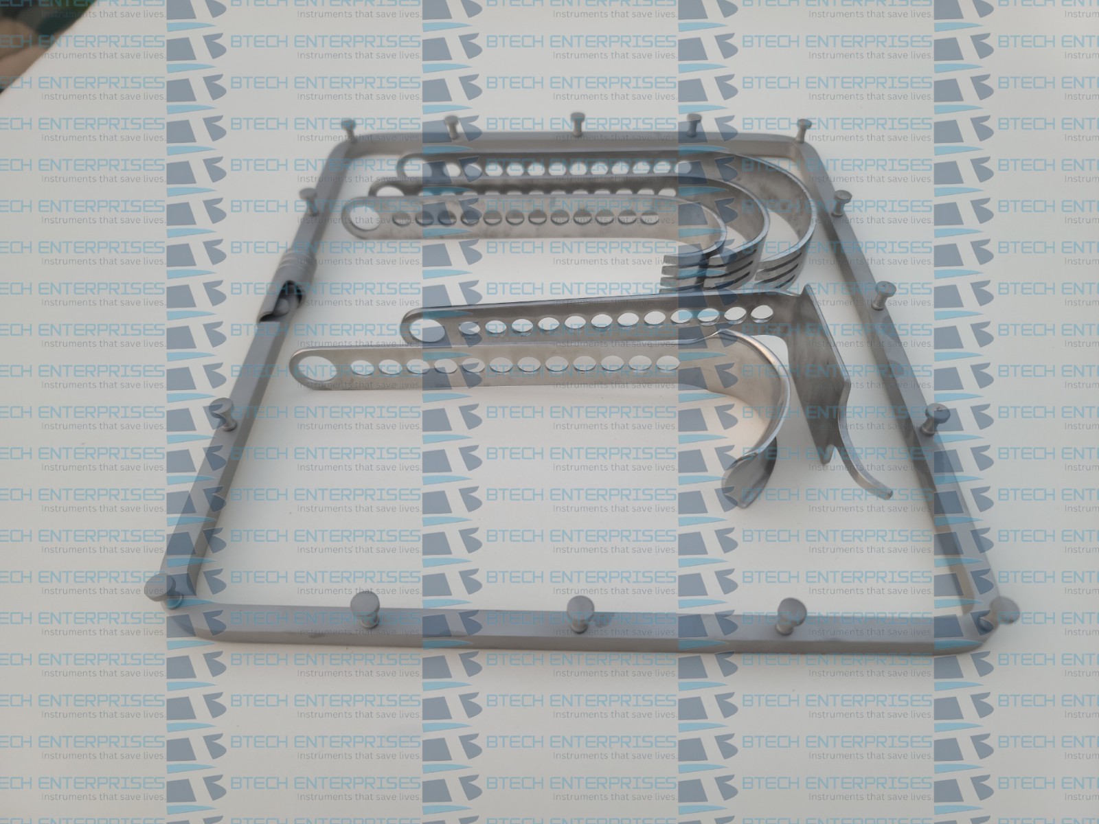 Charnley Square Frame Self-Retaining Hip Surgery Retractor 5 Blades Arthroplasty