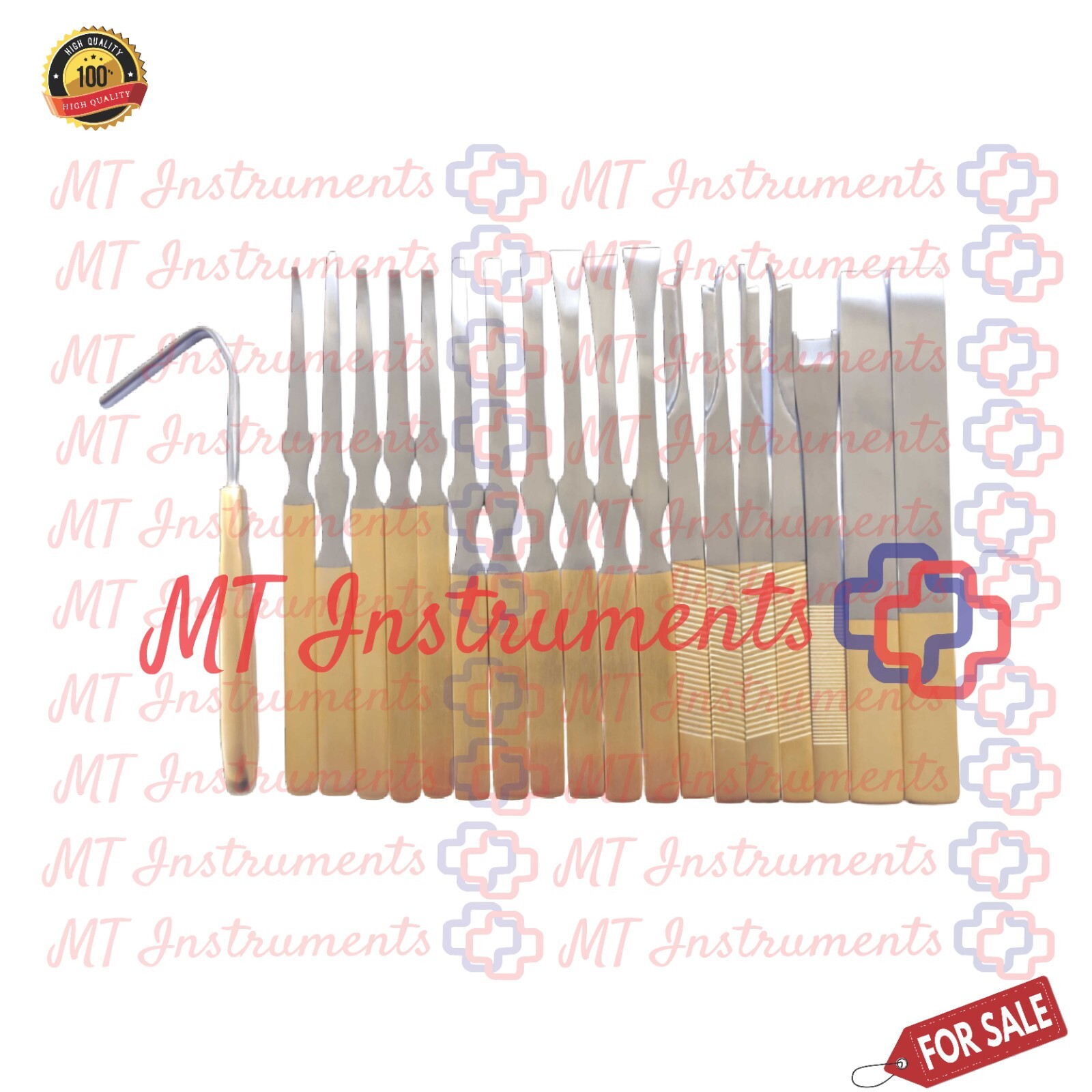 Rhinoplasty Osteotomes & Chisels Set of 19 Pcs Nasal Surgery A+ Quality