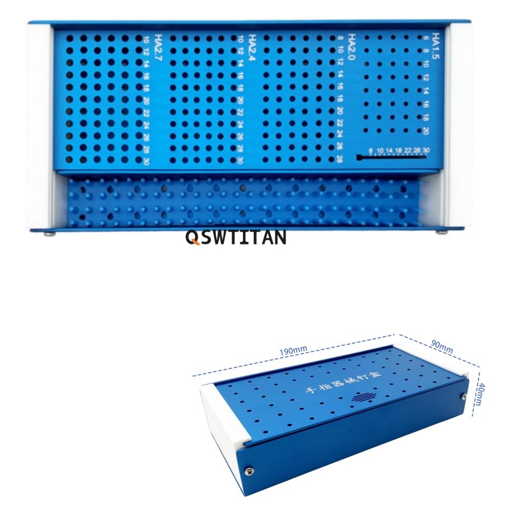 Sterilization Box for Mini Orthopedic 1.5/2.0/2.4/2.7mm screw box pet