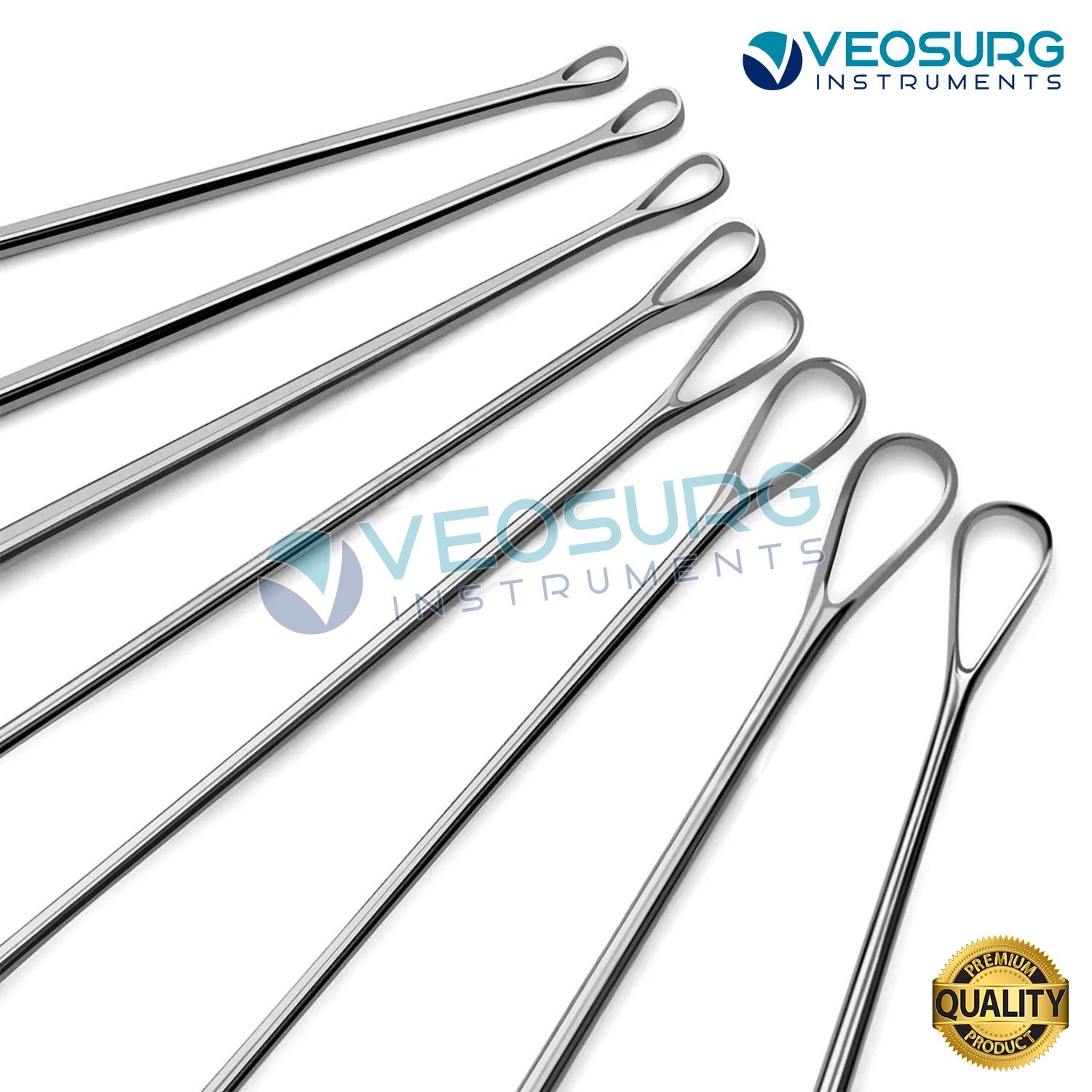 Sims Uterine Curettes 6 Pcs Set Sharp Blade 00,0,1,2,3,4,5,6 11″ OB/GYN Tools
