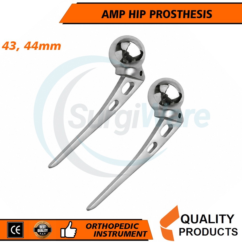 AMP Hip Prosthesis 43mm & 44mm Orthopedic Instruments