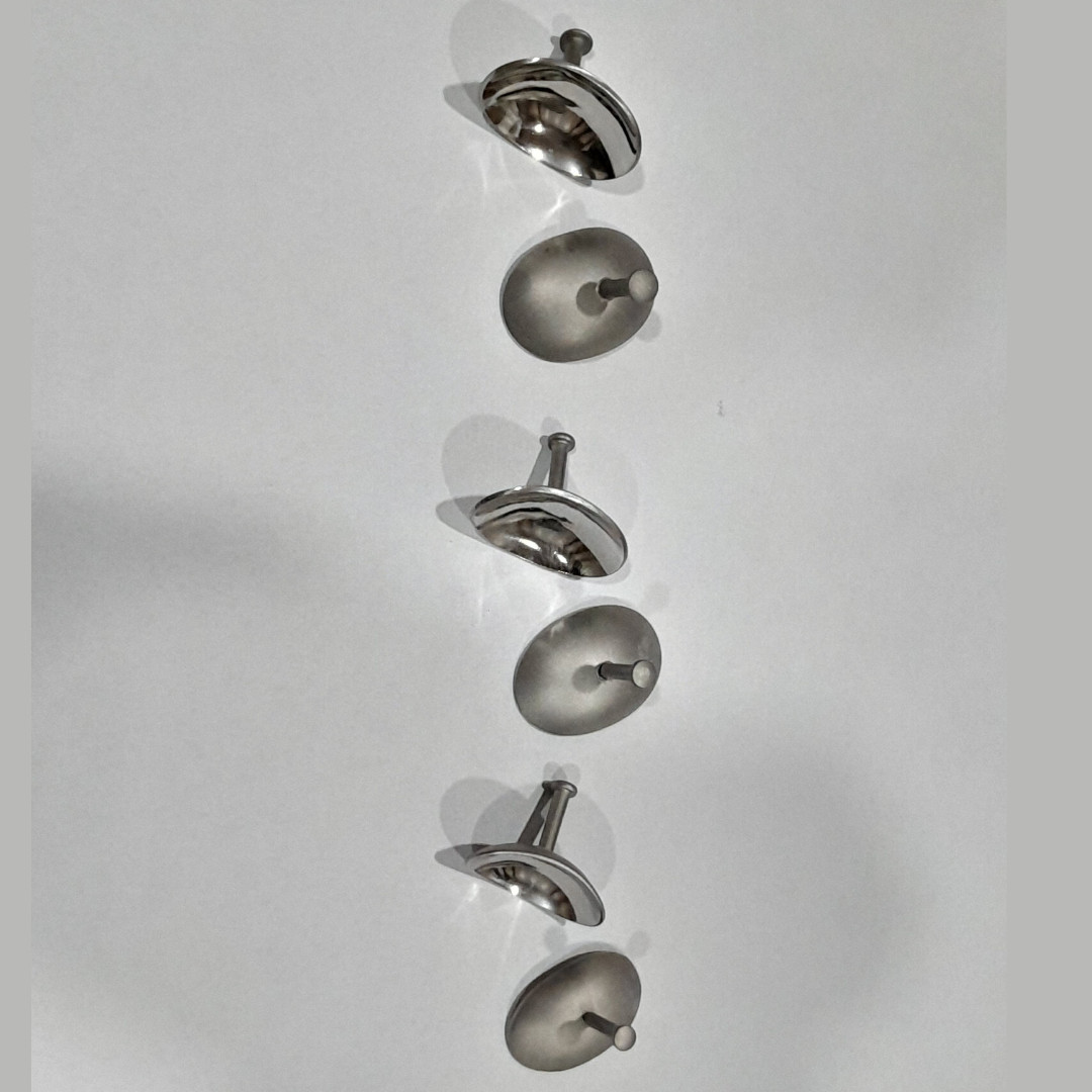 6pcs Corneal Eye Shields with Suction – Stainless Steel Laser Protectors