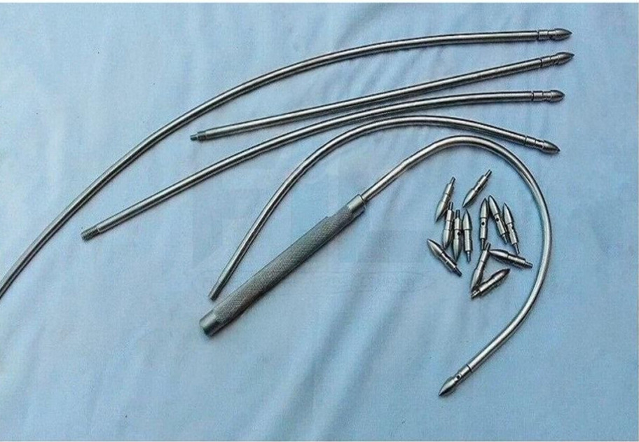 Vascular Set Fistula Tunneler Set 11 PCs Stainless Steel Manual Orthopedic surgi