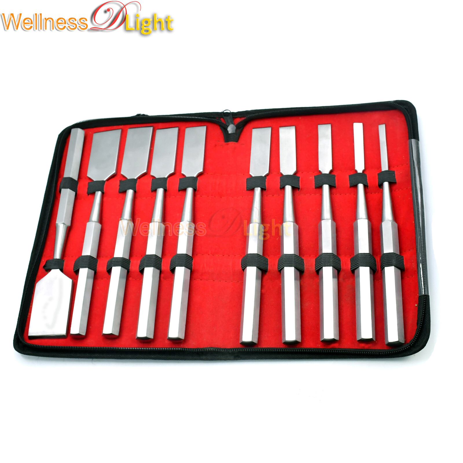 WDL New Kit Of 10 pcs Hibbs Osteotomes Chisel Orthopedic Surgical Medical Inst