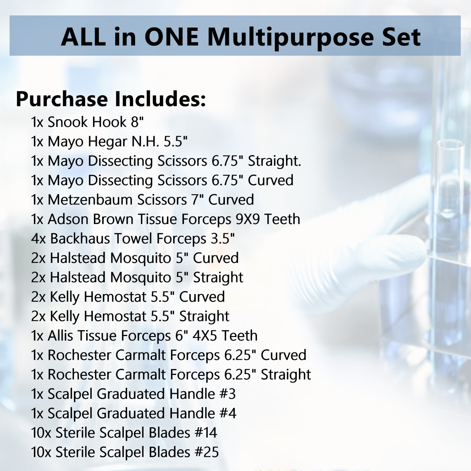 43 Pcs Bitch Spay Pack Kit Set Surgical Veterinary Instruments German Grade CE