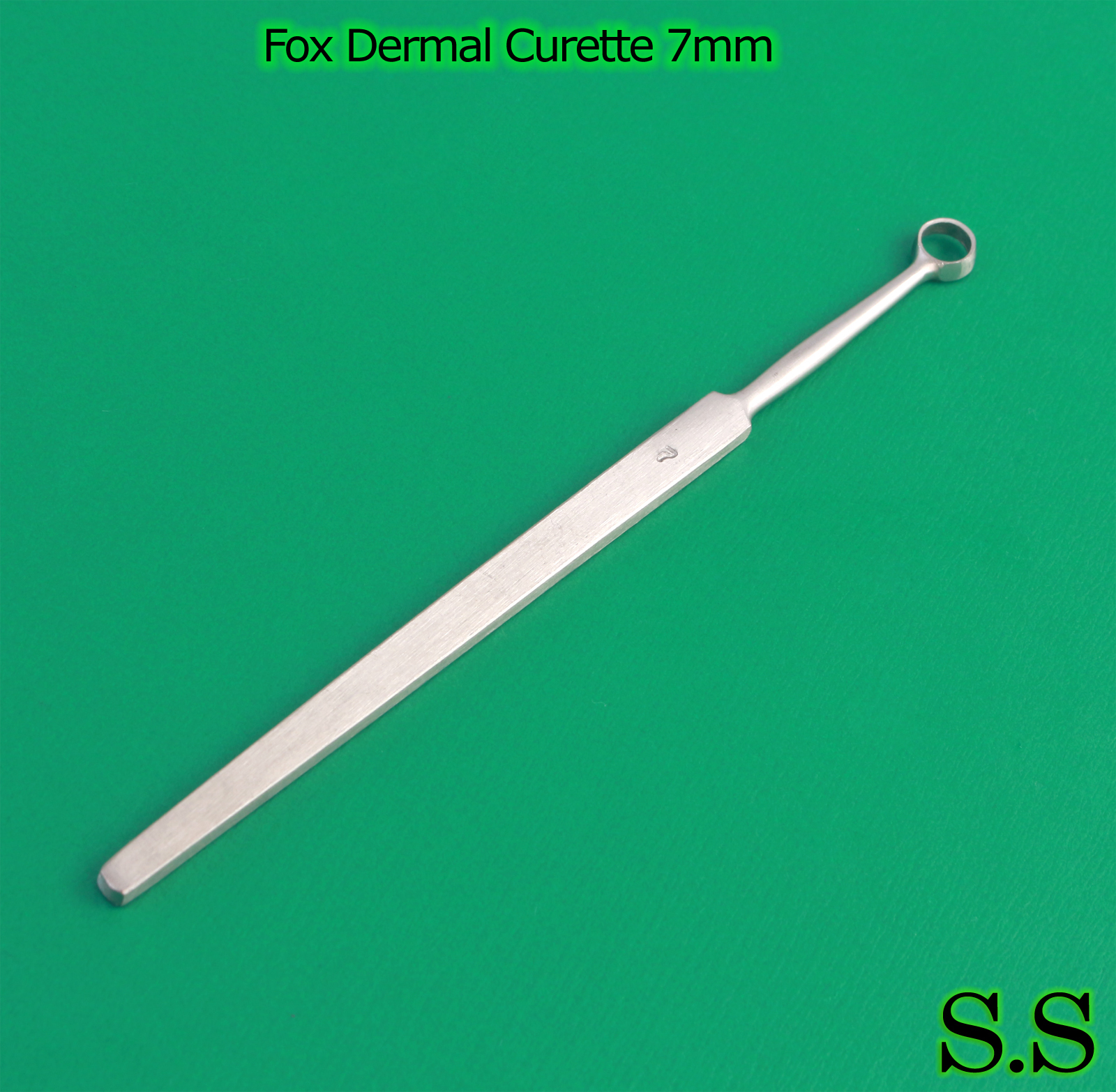 Fox Dermal Curettes 7mm Surgical Dermatology Instruments