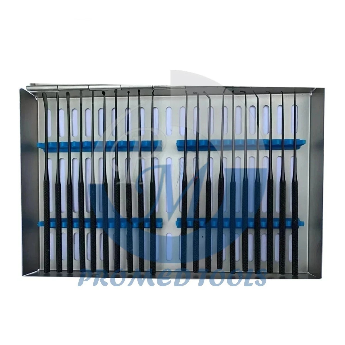 Rhoton Micro Dissector Expanded 20 PCS Set of Stainless Steel with steel case