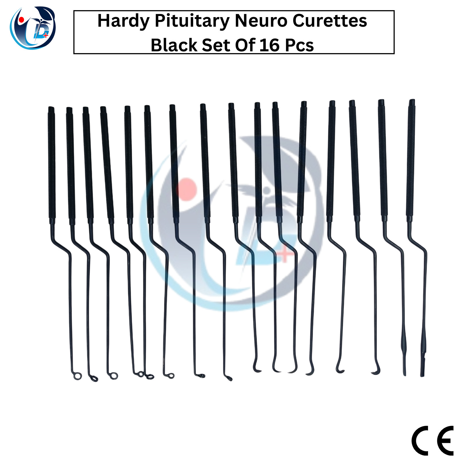 Hardy Pituitary Neuro Curettes 16 Pcs Transsphenoidal Surgical Instruments + Box