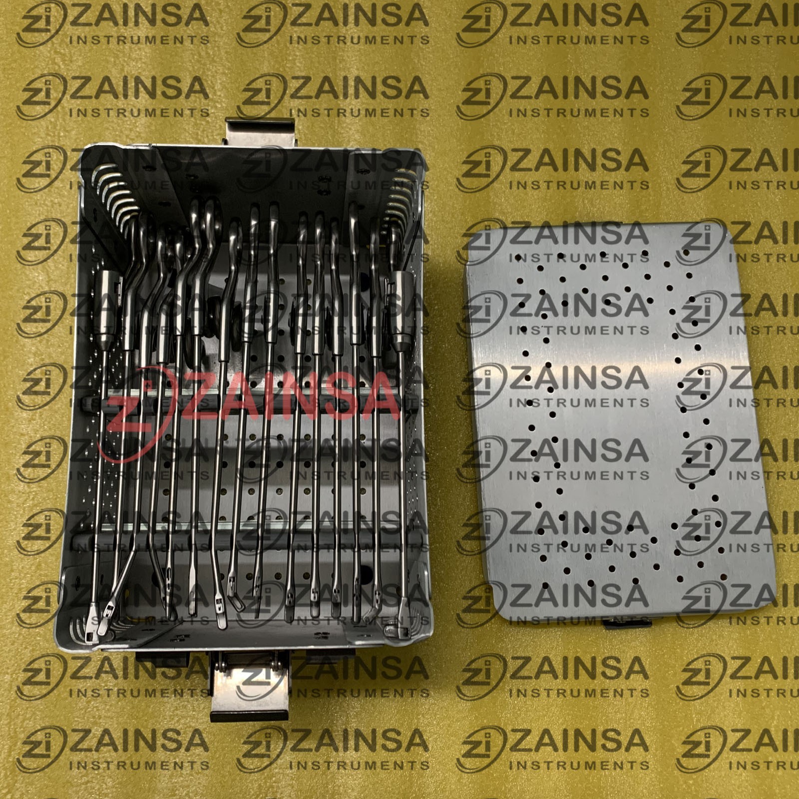 German Steel Arthroscopy Forceps Set of 15 PCs with Sterilization Aluminum Box
