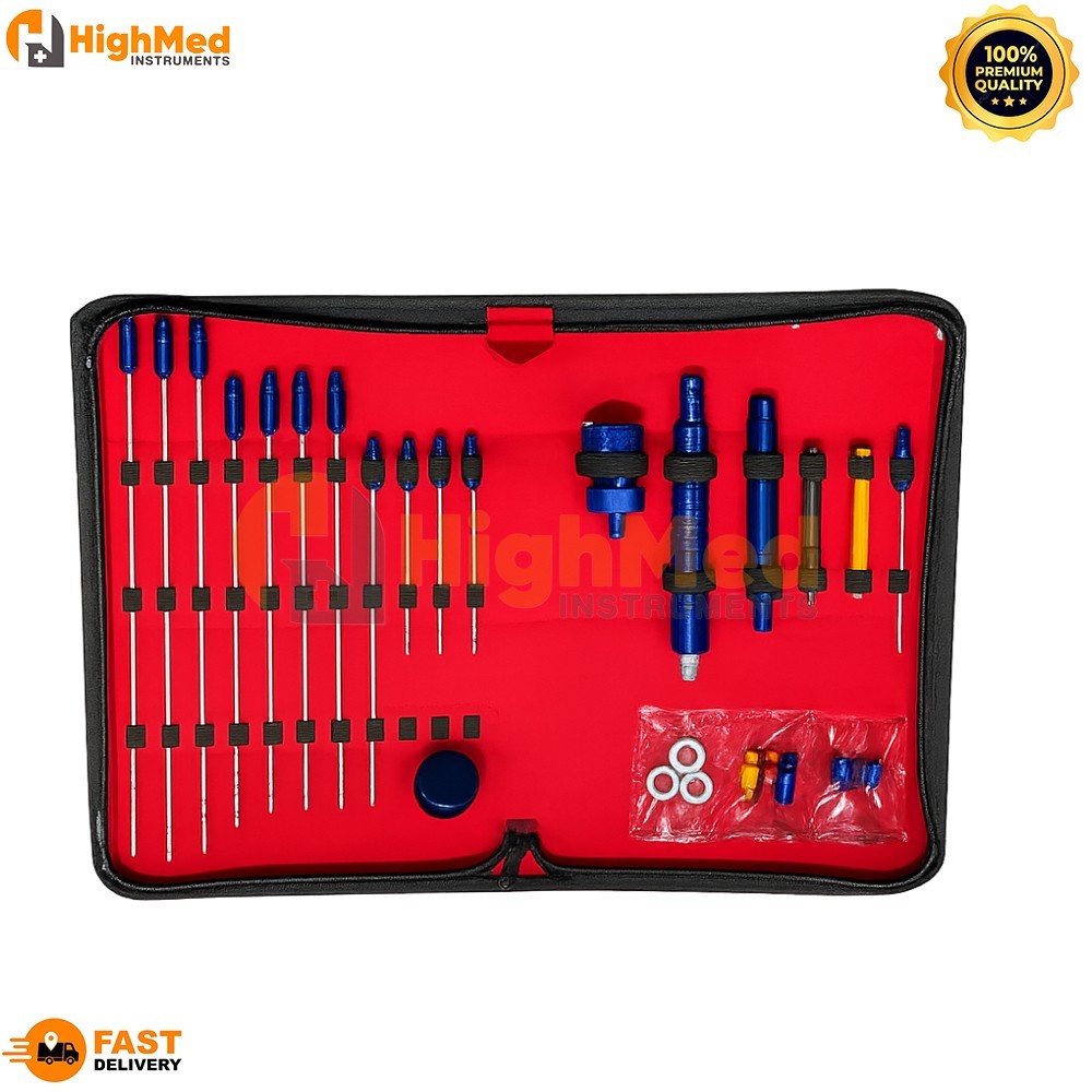 Cannula Set of 27 Pieces Luer Lock Liposuction Fat Transplantation A Quality Kit