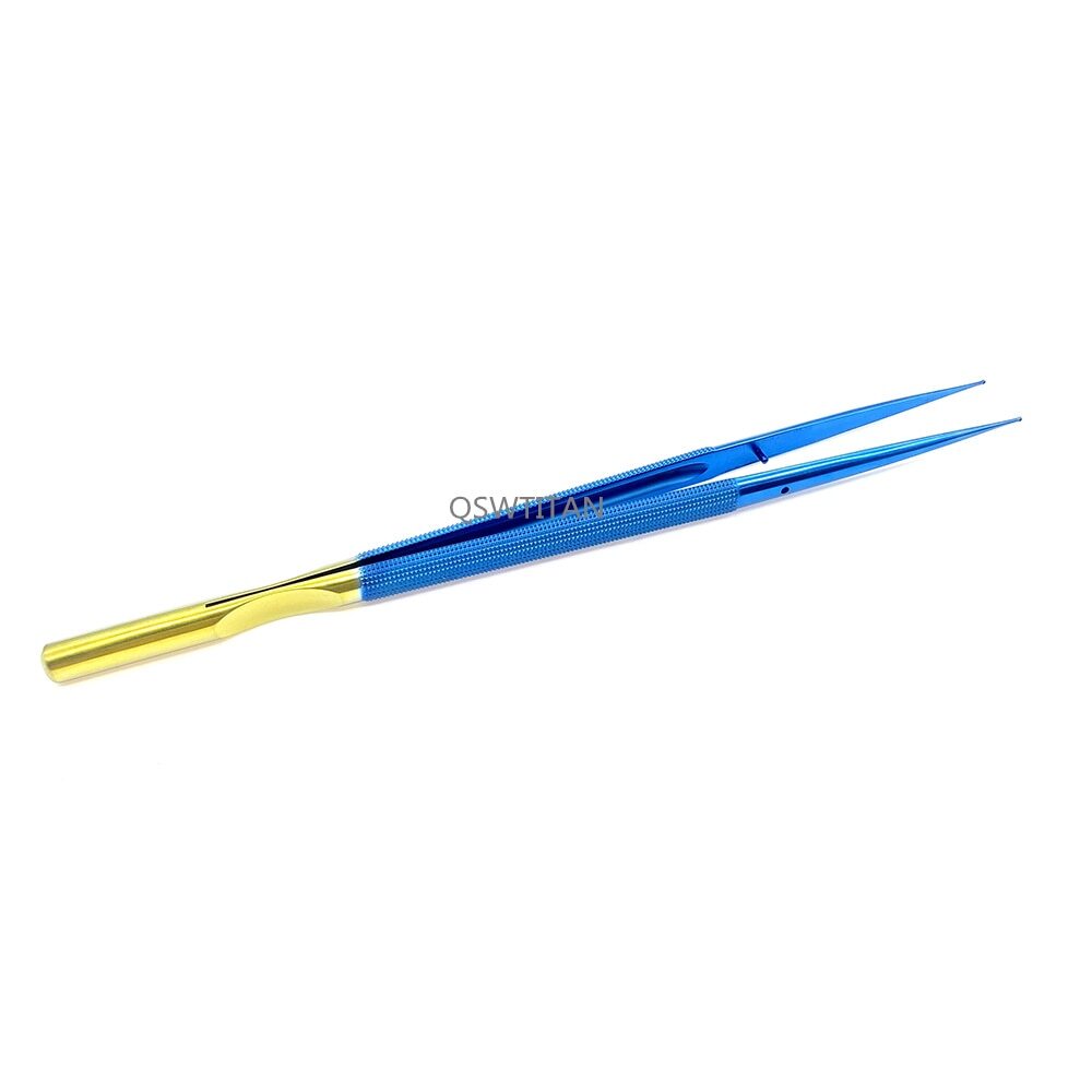 Titanium Micro Ring Forceps 1.0mm Round Handle Micro Surgical Instrument