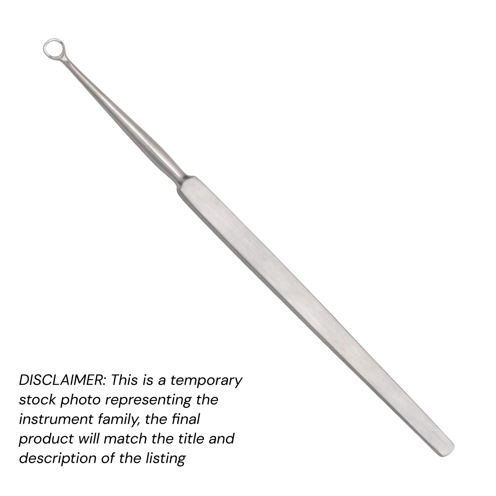 10 pcs Fox Dermal Curettes 5.5″ Straight Round Tip 2mm Stainless XPRS Single Use