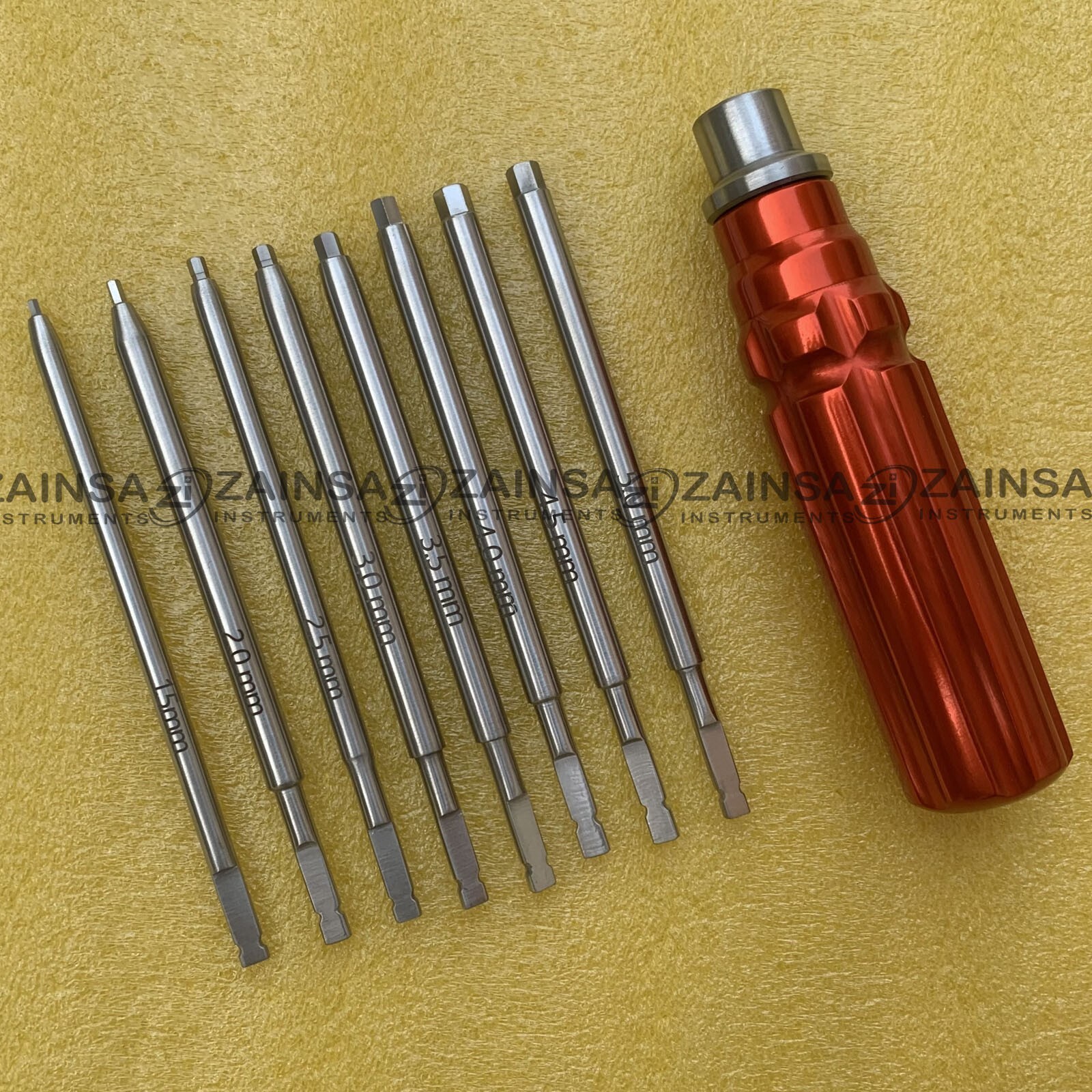 Orthopedic Bone Screwdriver Set, With Quick Coupling Handle Surgical Instruments