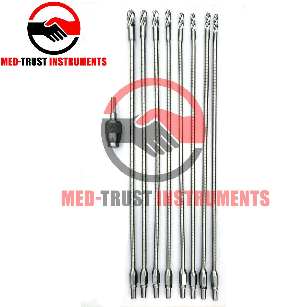 Flexible Reamer Surgical Instruments Set 9pcs Orthopedic Instruments