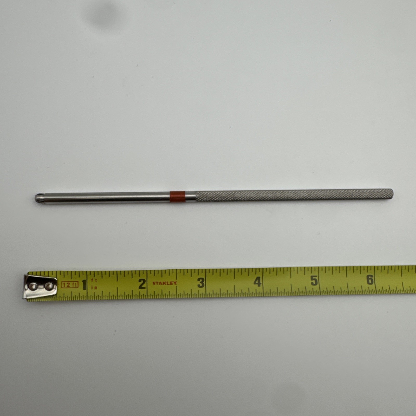 Round Knurled Knife Handle, 6″