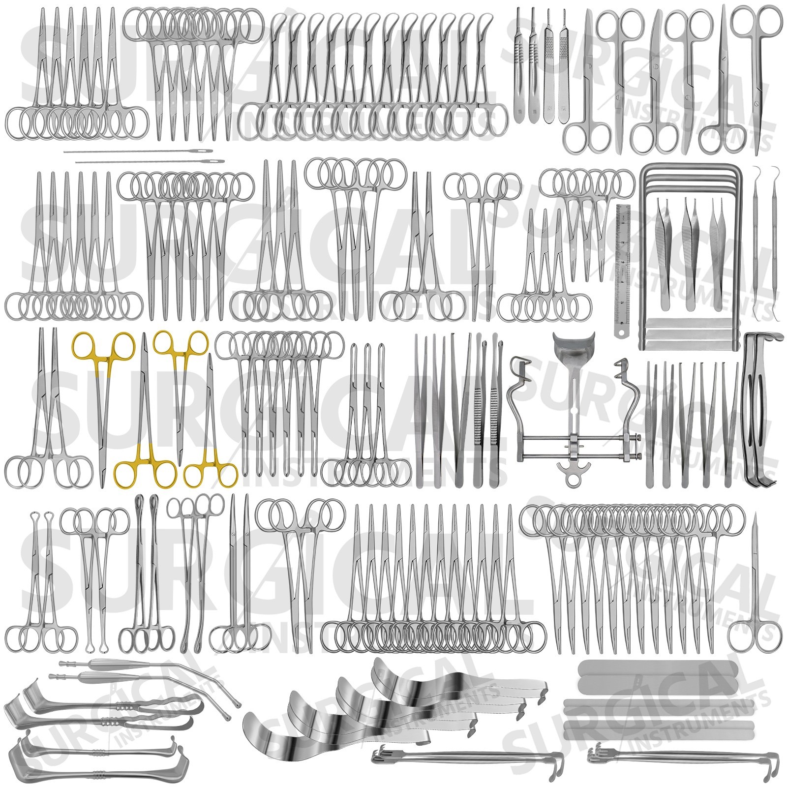 Major Basic Surgery 161 Pcs Set Surgical Instrument Stainless steel German Grade