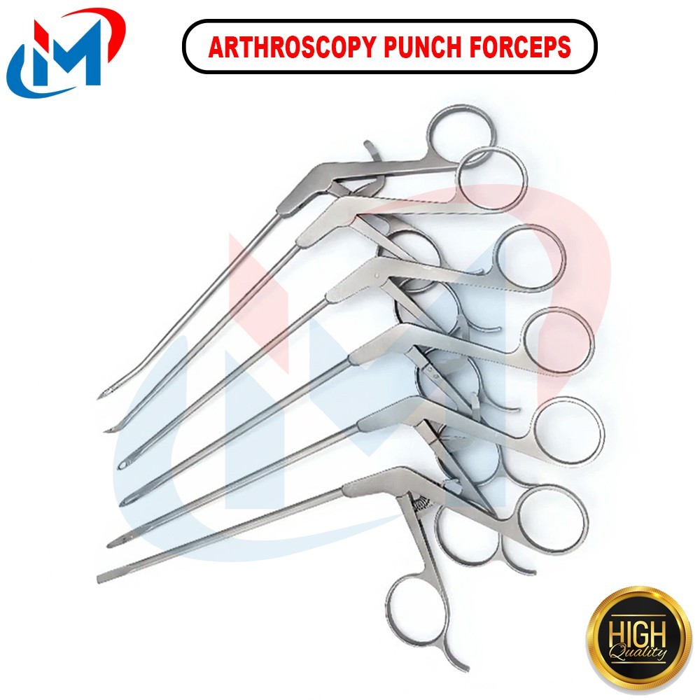 Arthroscopy Punch Forceps Set of 7 Pieces Orthopedics Instruments German Quality