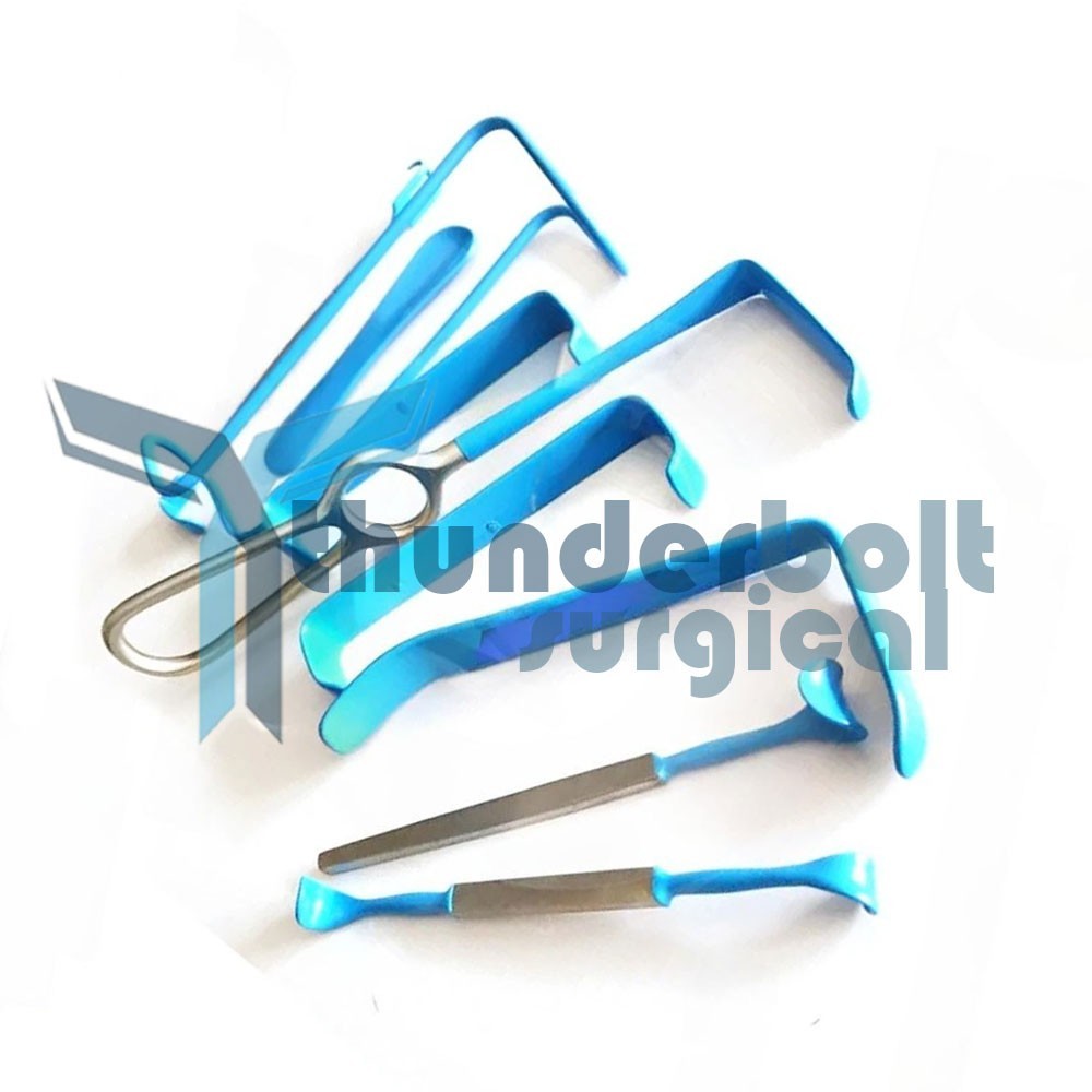 Surgical insulated Retractor set of 9 pcs surgical instruments